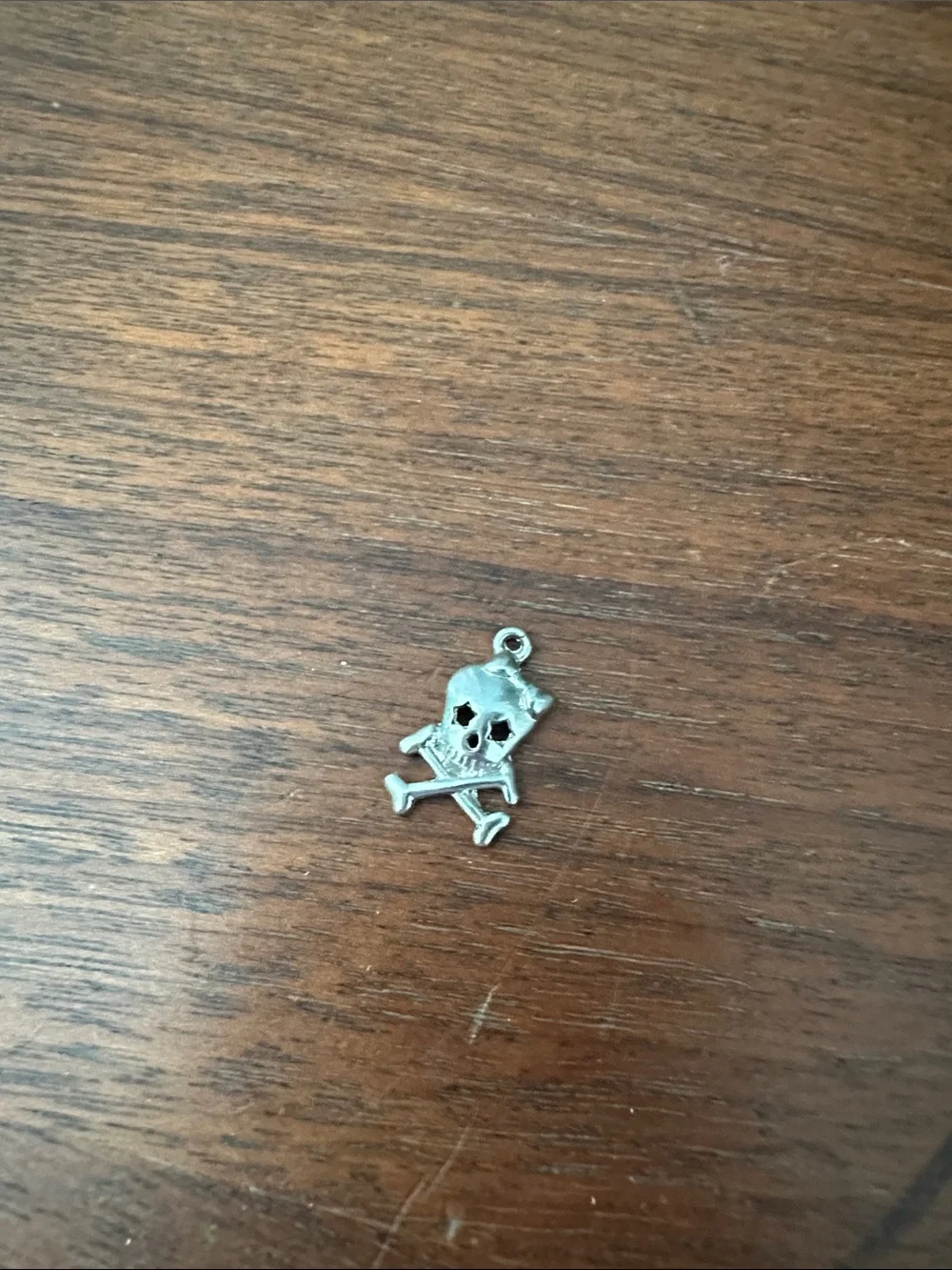 Silver Skull & Crossbones Kids Charm Pendant